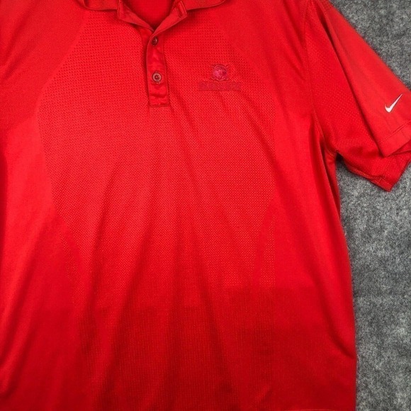 Nike Polo Shirt Men's Large Short Sleeve Golf Tour Performance Boeing Golfer - Picture 3 of 8